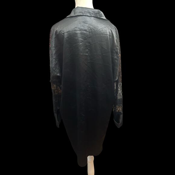 Vintage Victoria’s Secret Gold Label Sheer Lace Blouse/Duster - Picture 5 of 6